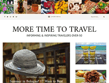 Tablet Screenshot of moretimetotravel.com